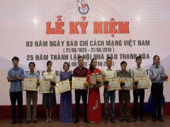 Hội Nhà báo tỉnh Thanh Hóa đã tổ chức lễ kỷ niệm 93 năm Ngày Báo chí Cách mạng Việt Nam