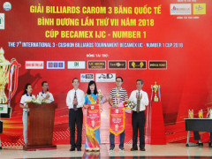 Khai mạc giải Billiards Carom 3 băng quốc tế Bình Dương tranh cúp Becamex IJC - Number1