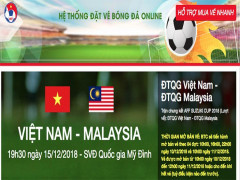 Xuất hiện trang web giả mạo bán vé online trận Việt Nam - Malaysia