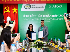 Cục An toàn thực phẩm và Grab ký thỏa thuận hợp tác về an toàn thực phẩm