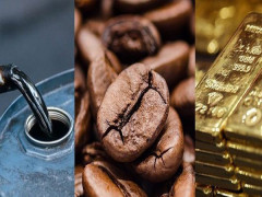 Thị trường ngày 23/8: Dầu, vàng, cao su đồng loạt giảm, quặng sắt, cà phê phục hồi