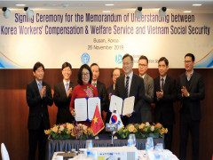 BHXH Việt Nam và KCOMWEL ký kết Bản ghi nhớ hợp tác giai đoạn 2020 - 2025