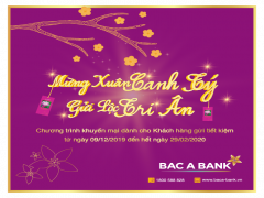 Mừng Xuân Canh Tý, BAC A BANK gửi lộc tri ân khách hàng gửi tiền