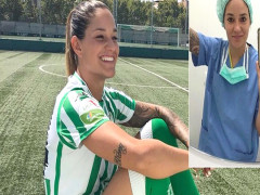 Ana Romero: Nữ cầu thủ tình nguyện làm bác sĩ chống dịch Covid-19