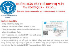 BHXH tỉnh Gia Lai thực hiện cấp thẻ BHYT qua mạng xã hội Zalo trong thời gian cách ly xã hội