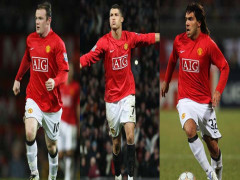 Ronaldo, Rooney và Tevez là bộ ba tấn công hay trong nhất lịch sử Premier League