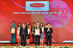 Dai-ichi Life Việt Nam vinh dự đạt “Top 10 Công ty Bảo hiểm Nhân thọ uy tín năm 2020” và  “Top 500