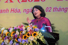 Phó Chủ tịch nước Đặng Thị Ngọc Thịnh dự Đại hội Thi đua yêu nước tỉnh Thanh Hóa