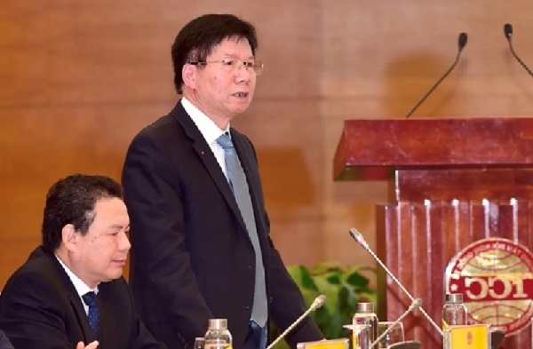 Thứ trưởng Bộ Y tế Trương Quốc Cường tại buổi họp báo