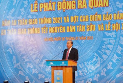 Phó Thủ tướng Trương Hòa Bình dự lễ ra quân Năm an toàn giao thông 2021