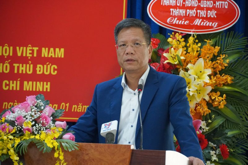 Phó TGĐ Trần Đình Liệu phát biểu chỉ đạo tại buổi lễ