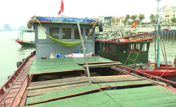 Tàu của nghi phạm Nguyễn Văn Hùng - một trong các phương tiện được sử dụng để đi 