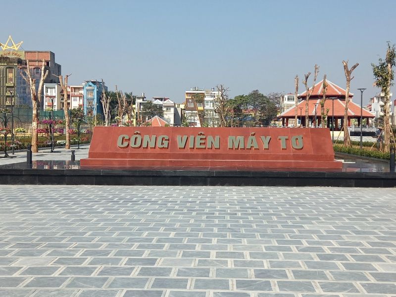 Công viên Máy Tơ công trình trọng điểm của UBND quận Ngô Quyền vừa được khánh thành phục vụ người dân vui chơi đón Tết.