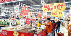 Các siêu thị đồng loạt tăng giờ mở cửa phục vụ nhu cầu mua sắm dịp Tết của người tiêu dùng