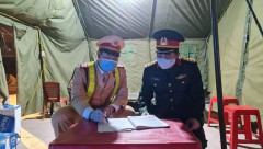 Quảng Ninh: Những cán bộ chiến sĩ sẵn sàng đón Tết tại chốt kiểm dịch Covid-19