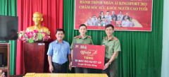30 máy đo huyết áp được trao tặng đến Đoàn Thanh niên Công an tỉnh Kiên Giang