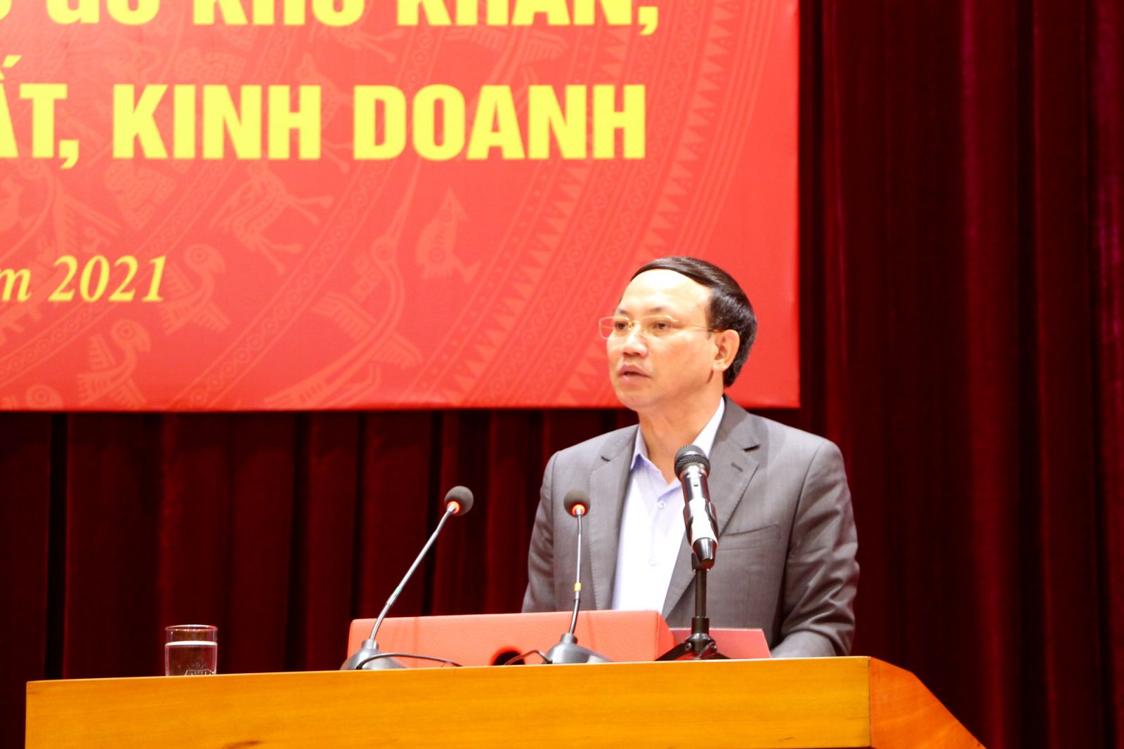 Ông Nguyễn Xuân Ký, Bí thư Tỉnh ủy Quảng Ninh phát biểu chỉ đạo tại hội nghị