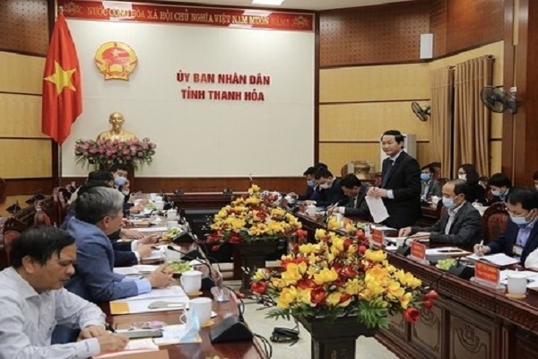 Chủ tịch UBND tỉnh Thanh Hóa Đỗ Minh Tuấn làm việc với đoàn công tác của Tổng Công ty Thuốc lá Việt Nam về việc di dời và đầu tư mở rộng sản xuất của Công ty TNHH MTV Thuốc lá Thanh Hóa trong thời gian tới