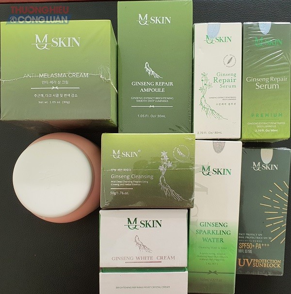 Thông tin trên nhiều sản phẩm mang thương hiệu MQ Skin gây hiểu lầm cho khách hàng