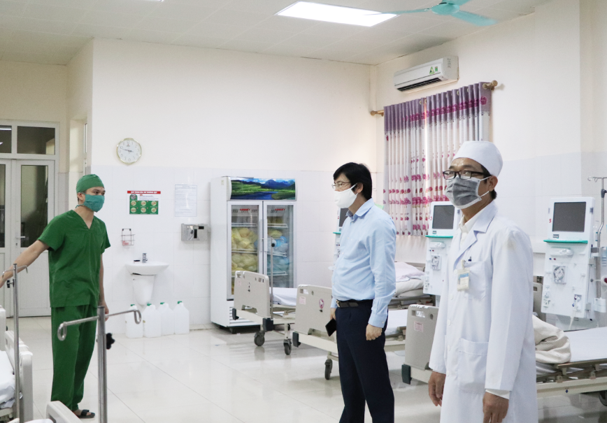 Lãnh đạo Sở Y tế tỉnh Quảng Ninh kiểm tra Trung tâm Y tế TX. Đông Triều