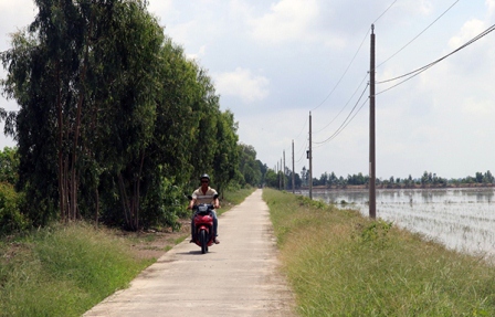 Lưới điện và đường giao thông nông thôn ở xã Luỳnh Huỳnh, huyện Hòn Đất