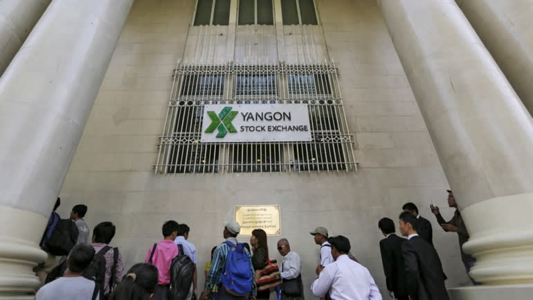 Sở giao dịch chứng khoán Yangon, hình ảnh năm 2016, được kỳ vọng sẽ đóng góp vào sự phát triển của thị trường vốn của đất nước. © Reuters