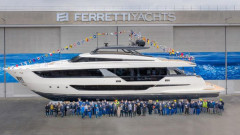 Khám phá siêu du thuyền thân rộng đầu tiên của hãng Ferretti Yachts
