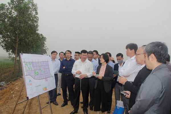 Đoàn công tác khảo sát thực địa tại Khu công nghiệp Lam Sơn - Sao Vàng, huyện Thọ Xuân