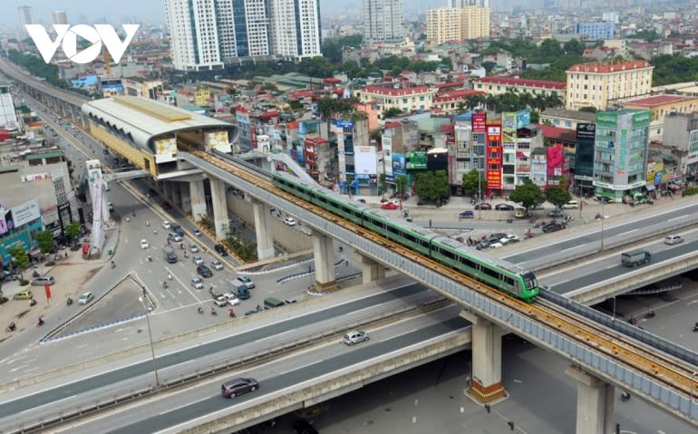 Bộ GTVT thị sát hiện trường Dự án đường sắt đô thị Hà Nội tuyến Cát Linh-Hà Đông