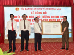 Công bố thành lập Khu kinh tế cửa khẩu duy nhất của Kiên Giang