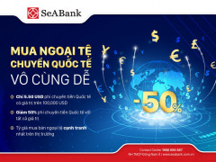 Ngân hàng TMCP Đông Nam Á (SeABank) triển khai nhiều ưu đãi hấp dẫn cho khách hàng chuyển tiền quốc tế và mua bán ngoại tệ
