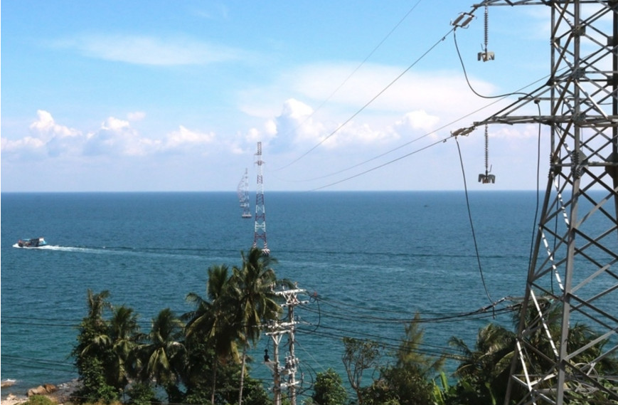 Điện lưới quốc gia vượt biển ra đảo Phú Quốc, tỉnh Kiên Giang