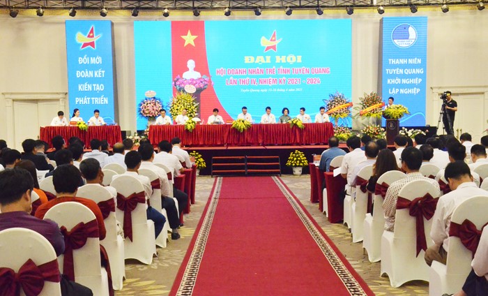 Quang cảnh Đại hội Hội Doanh nghiệp trẻ tỉnh Tuyên Quang khóa IV - Nhiệm kỳ 2021 - 2014