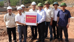 Quảng Bình: Khởi công chặn dòng, dẫn dòng dự án hệ thống thủy lợi Rào Nan