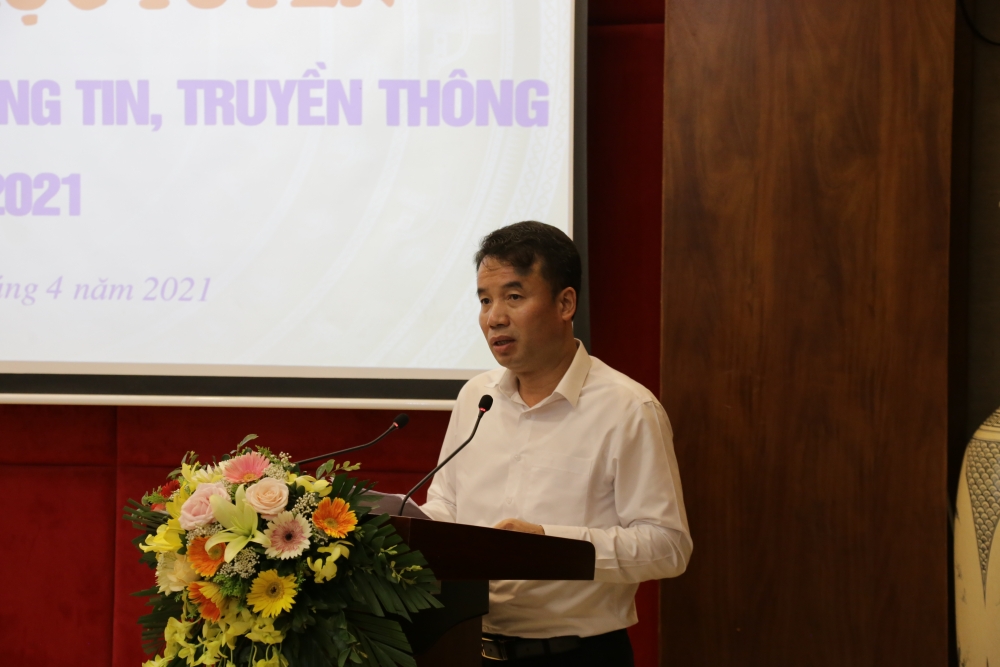 Tổng Giám đốc Bảo hiểm xã hội Việt Nam Nguyễn Thế Mạnh phát biểu tại Hội nghị