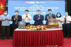 Thanh Hoá: Ký kết hợp đồng tín dụng cho dự án Khu dịch vụ thương mại, văn phòng và dân cư thuộc Khu đô thị Đông Hương
