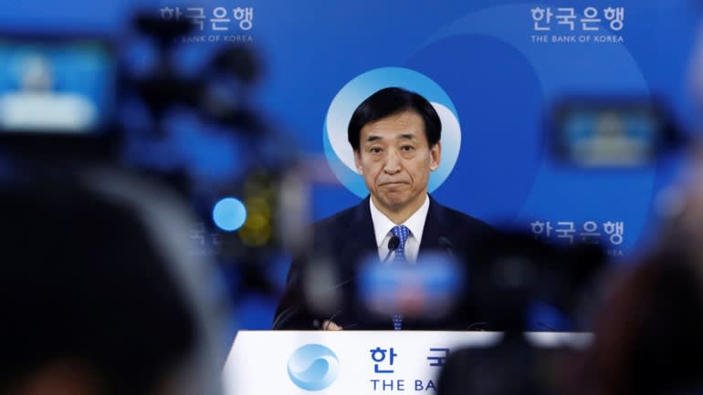 Thống đốc Ngân hàng Trung ương Hàn Quốc Lee Ju-yeol trong một bức ảnh hồ sơ: Ông cho biết ngân hàng trung ương đang 