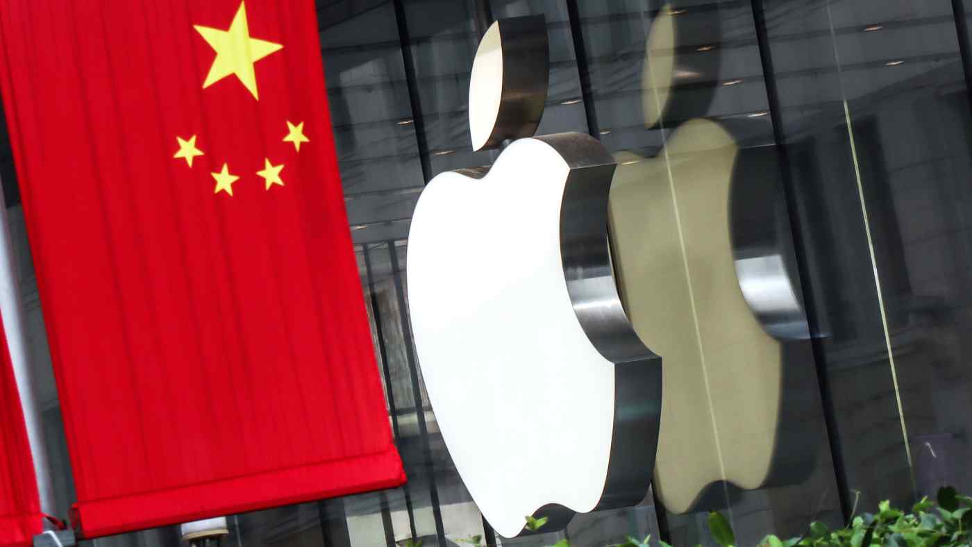 Một cửa hàng Apple ở Thượng Hải: Trung Quốc hiện là nguồn cung cấp lớn nhất cho nhà sản xuất iPhone. (Ảnh của Ken Kobayashi)