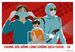 UBTW MTTQ Việt Nam hướng dẫn hưởng ứng lời kêu gọi  "Toàn dân đoàn kết, ra sức phòng, chống dịch bệnh Covid-19"