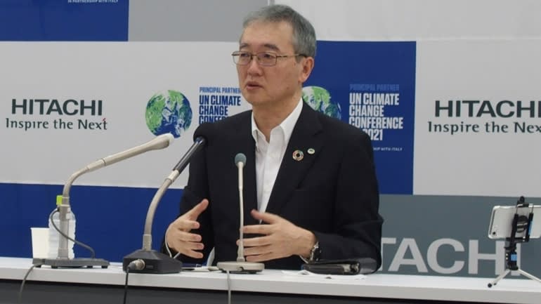 Kojima trở thành chủ tịch và COO của Hitachi vào tháng 6. (Ảnh của Akane Okutsu)