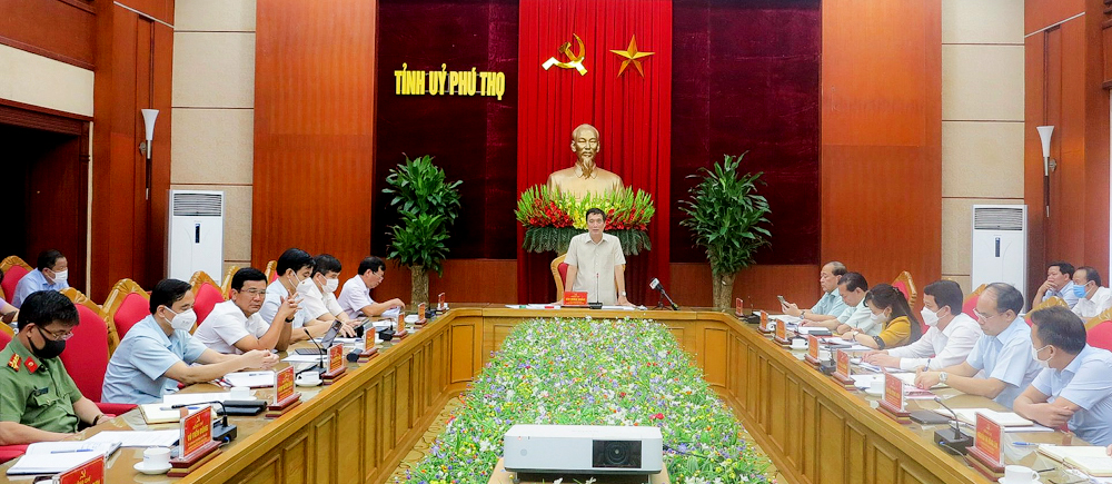 Bí thư tỉnh ủy Phú Thọ- Bùi Minh Châu có ý kiến chỉ đạo tại hội nghị