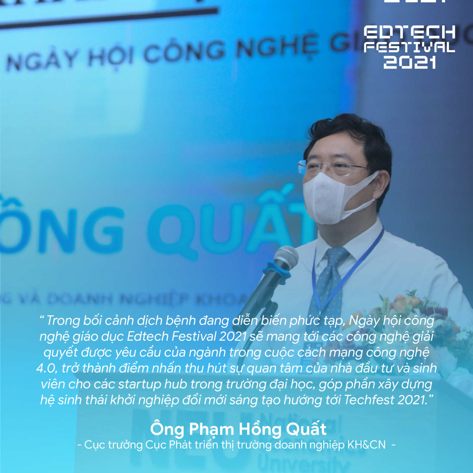 . Ông Phạm Hồng Quất – Cục trưởng Cục Phát triển thị trường doanh nghiệp KH&CN