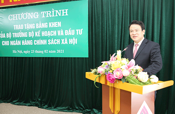 Thứ trưởng Bộ Kế hoạch và Đầu tư Trần Quốc Phương phát biểu
