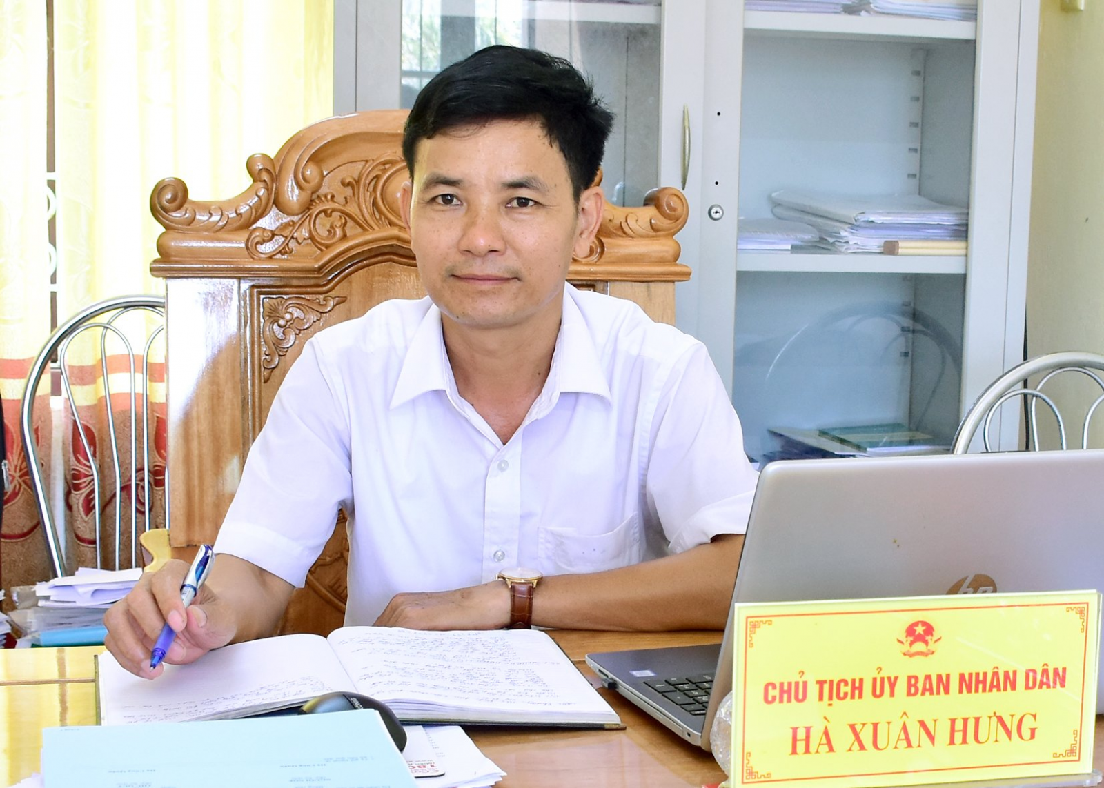 ông Hà Xuân Hưng, Chủ tịch UBND xã Hàm Ninh