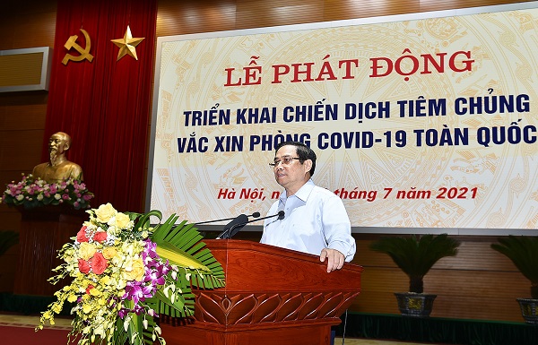 Thủ tướng Phạm Minh Chính phát động triển khai Chiến dịch tiêm chủng vaccine phòng chống COVID-19 trên toàn quốc