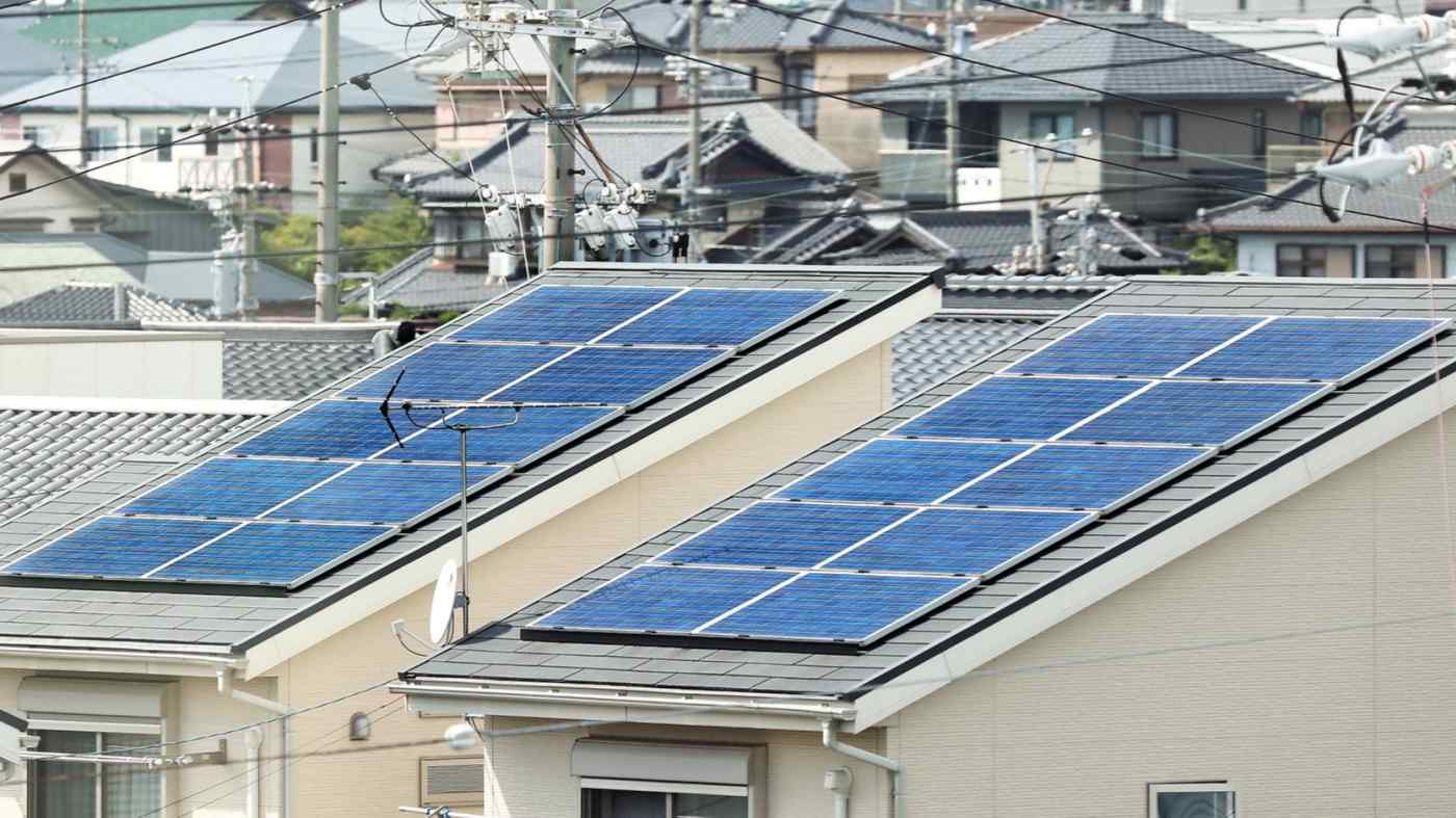 Panasonic là nhà cung cấp máy điều hòa năng lượng cho pin mặt trời gia đình hàng đầu tại Nhật Bản. (Ảnh của Koji Uema)