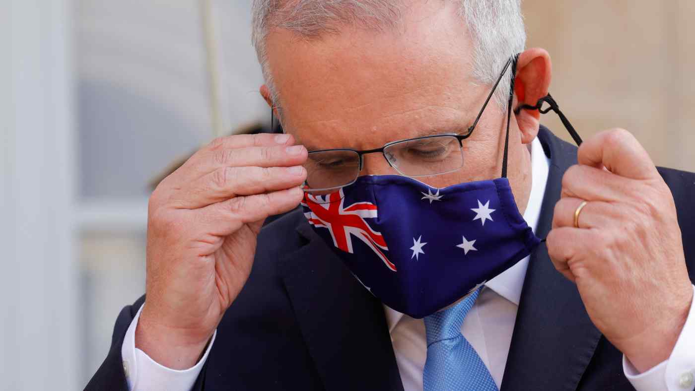 Số phiếu thăm dò của Thủ tướng Australia Scott Morrison đang giảm xuống khi đất nước vật lộn với việc tiêm chủng chậm và các đợt ngừng hoạt động mới. © Reuters