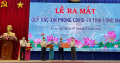 Trần Anh Group ủng hộ 10.000 liều vaccine vào Qũy vaccine phòng Covid-19 tỉnh Long An
