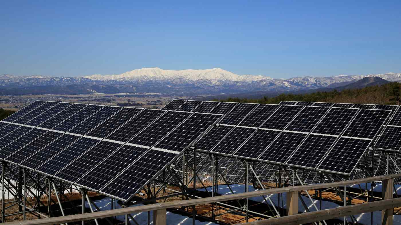 Năng lượng mặt trời được thiết lập là một phần chính trong kế hoạch năng lượng của chính phủ Nhật Bản trong thập kỷ tới. © Reuters