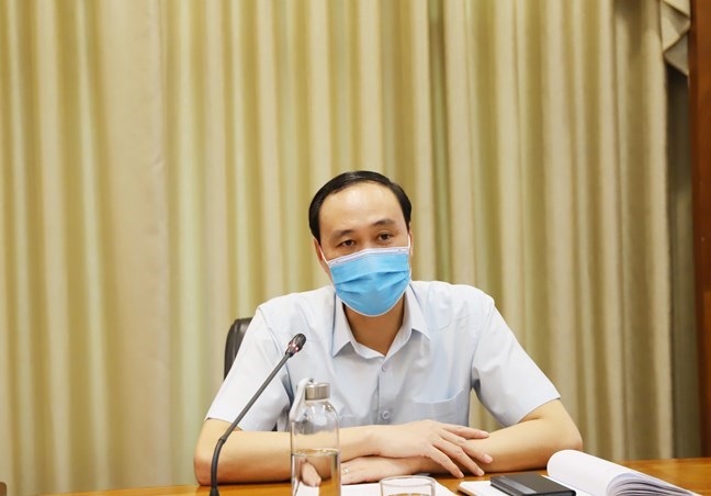 Phó Chủ tịch Phùng Khánh Tài phát biểu tại cuộc làm việc
